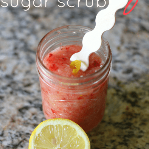 Lemon berry sugar scrub
