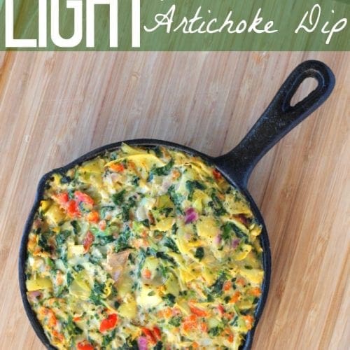 Light spinach and artichoke dip recipe