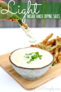 Light wasabi ranch dip recipe