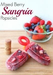 Mixed berry sangria popsicles recipe