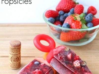 Mixed berry sangria popsicles recipe