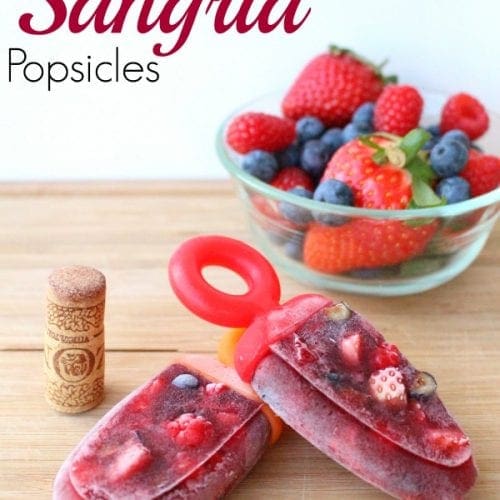 Mixed berry sangria popsicles recipe