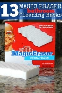 Mr. clean magic eraser bathroom cleaning hacks