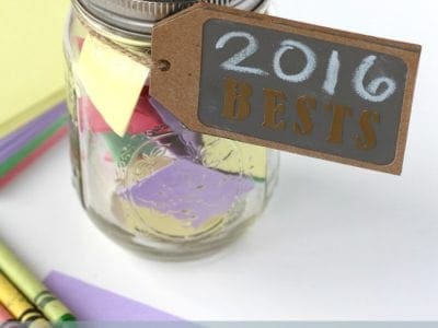 New year memory jar for kids