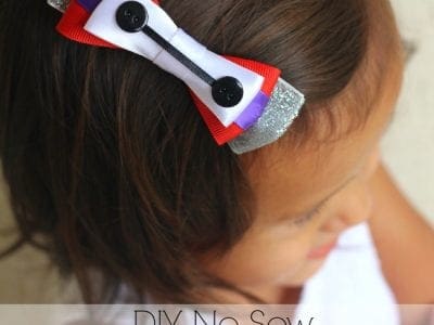 No sew Baymax hair bow