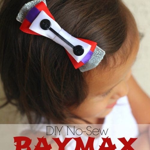 No sew Baymax hair bow
