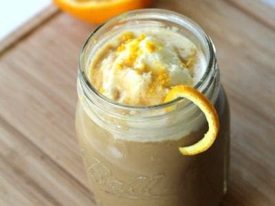 Orange hazelnut coffee float recipe