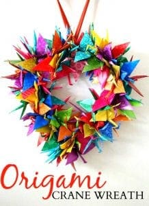 Origami wreath