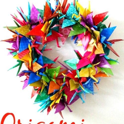 Origami wreath