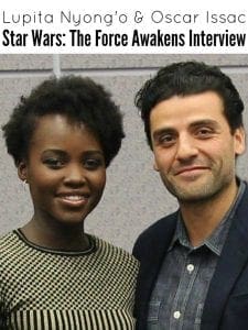 Oscar Issac and Lupita Nyong'o star wars the force awakens interview