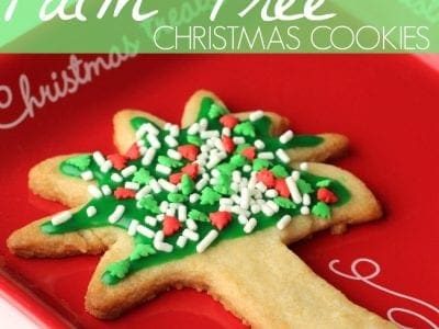 Palm tree Christmas cookies