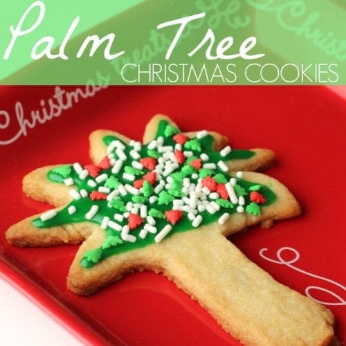 Palm tree Christmas cookies