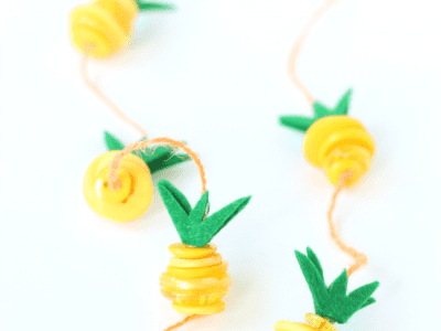 Pineapple necklace kids craft