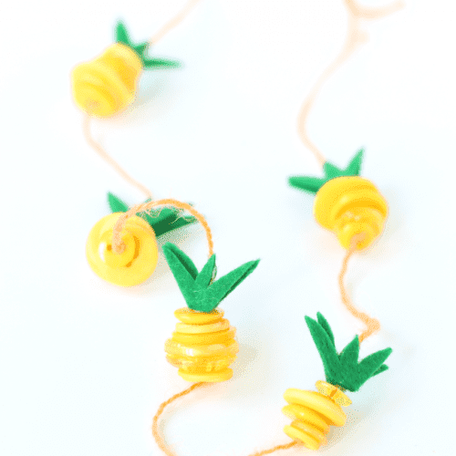 Pineapple necklace kids craft