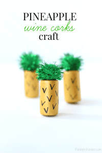 Pineapple wine cork craft