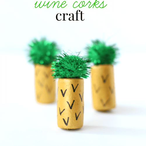 Pineapple wine cork craft