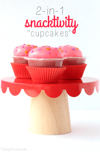 Preschooler snacktivity cupcakes