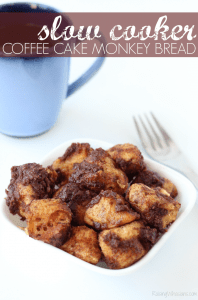Slow cooker coffee cake monkey bread
