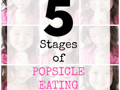 Stages of popsicle eating