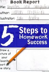Steps to homework success