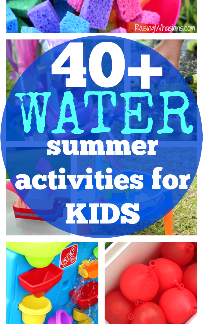 Summer activities for kids to have fun with water