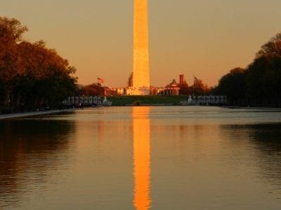 Sunset in Washington DC