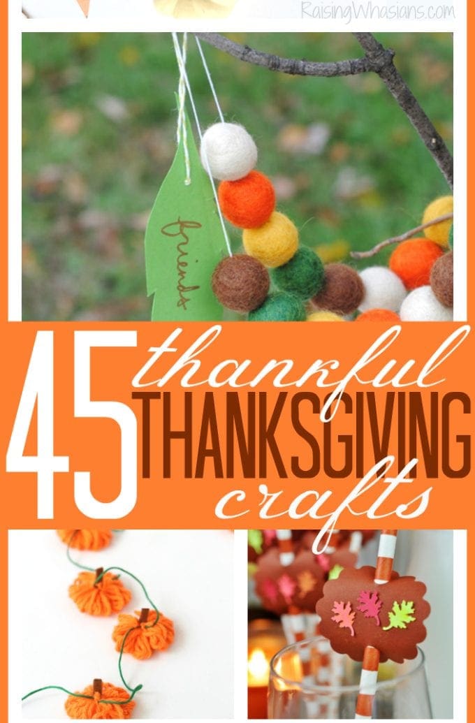 Thankful Thanksgiving crafts for kids