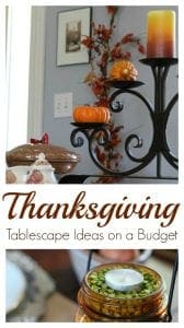 Thanksgiving tablescape ideas on a budget