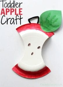 Toddler apple craft