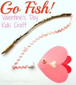 Valentine's day kids craft fish