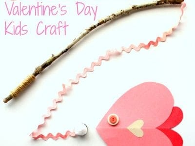 Valentine's day kids craft fish