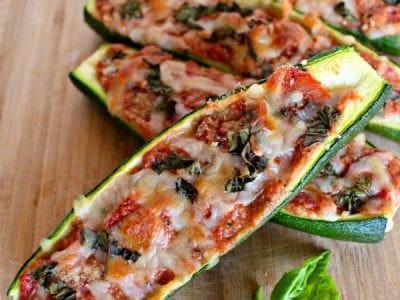 Vegetarian stuffed zucchini recipe