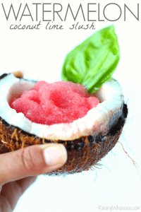 watermelon coconut lime slush