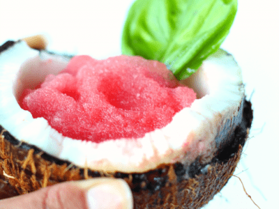Watermelon coconut lime slush
