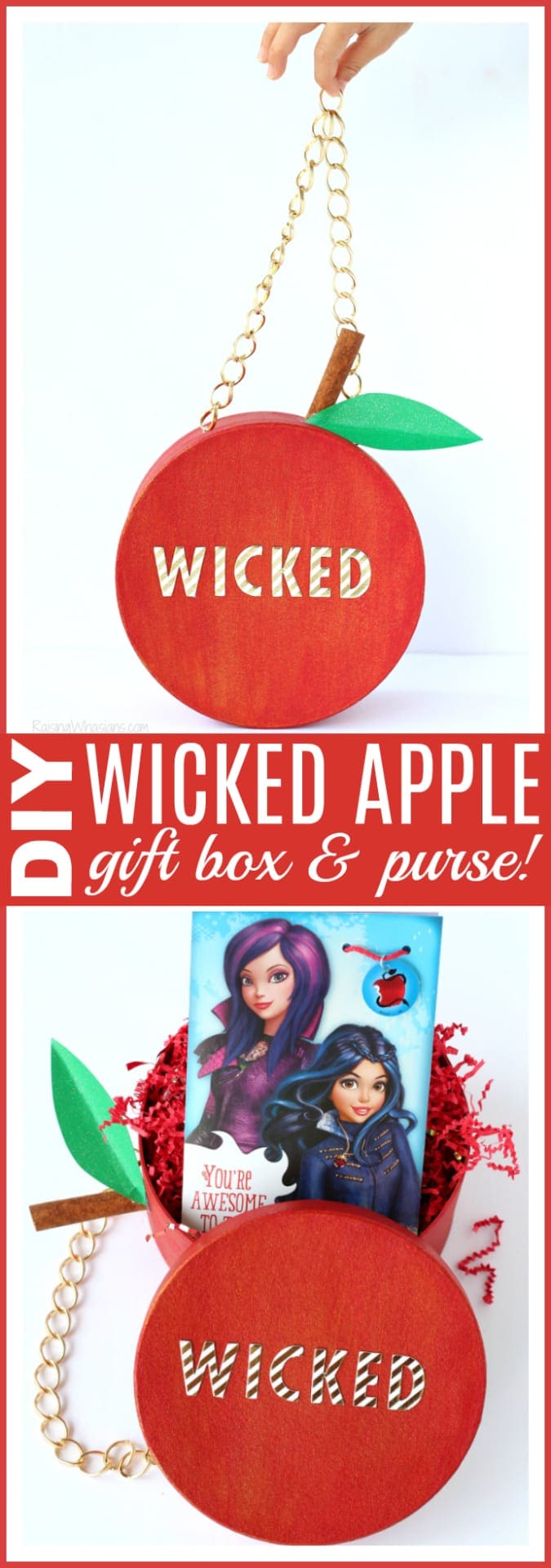Wicked apple gift box diy pinterest