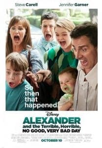 Alexander and the Terrible Horrible No Good Very Bad Day Movie Review safe for kids