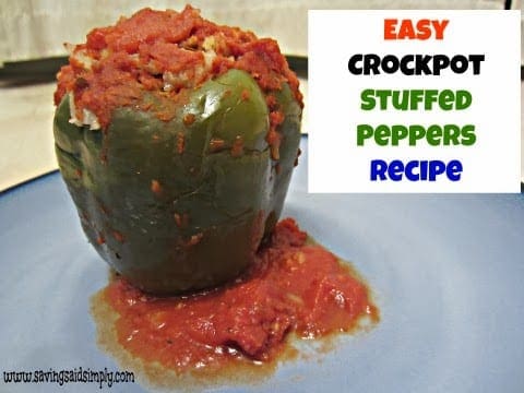 Crockpot stuffed peppers recipe