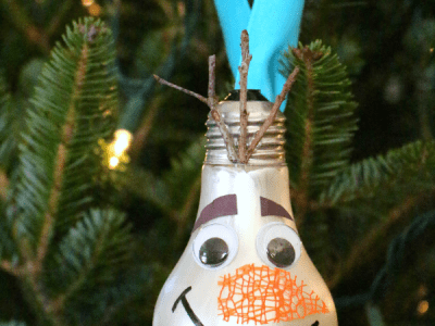 DIY Olaf ornament