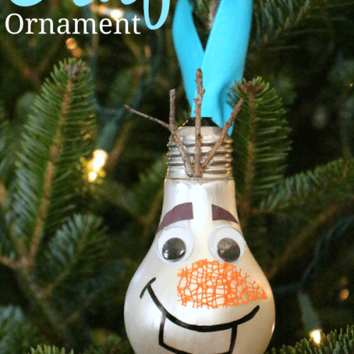 DIY Olaf ornament