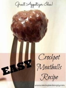 Easy crockpot meatballs recipe