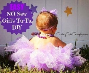 Easy no sew girls tutu diy