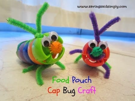 Food pouch bug craft
