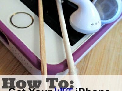 How to get wet iPhone off headphones mode