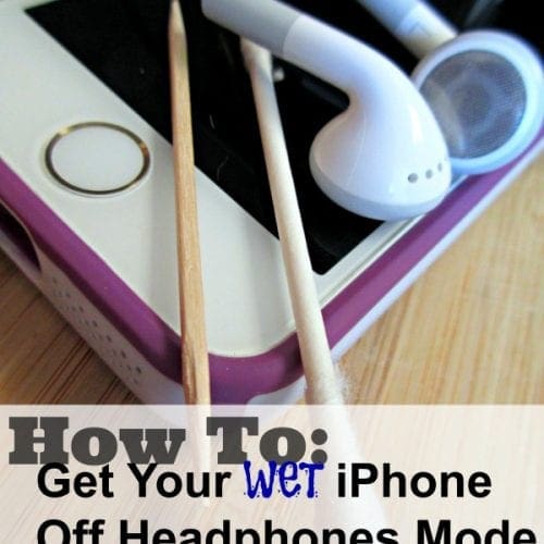 How to get wet iPhone off headphones mode