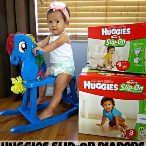 Huggies slip on diapers