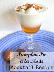 Pumpkin pie a la mode mocktail