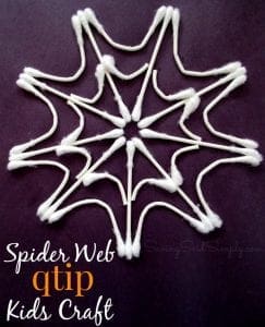 Spider web kids craft