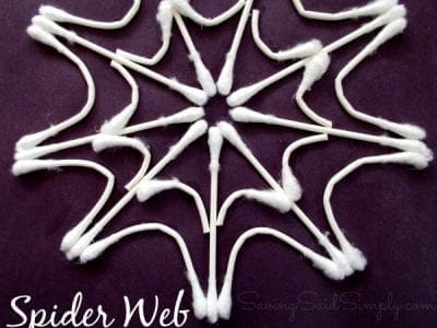 Spider web kids craft