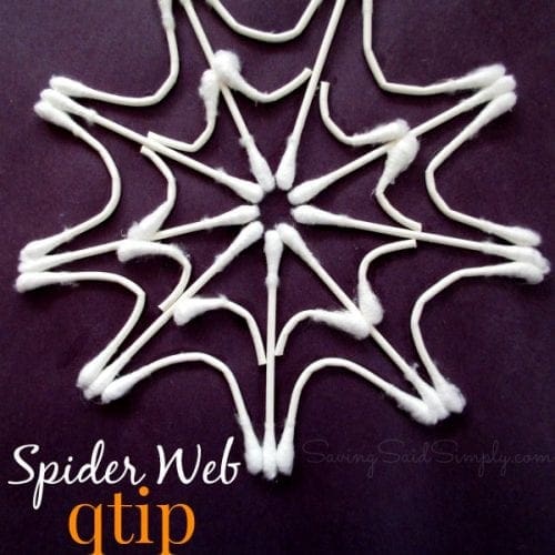 Spider web kids craft