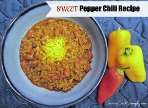 Sweet pepper chili recipe